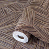 Large Hexagon Embossed Wallpaper, Brown Elegant Geometric Shapes Honeycomb Wallcovering, Large 114 sq ft Roll - Adawall -Houston Wallpaper Store - Walcoverings, Curtains & Wall Panels