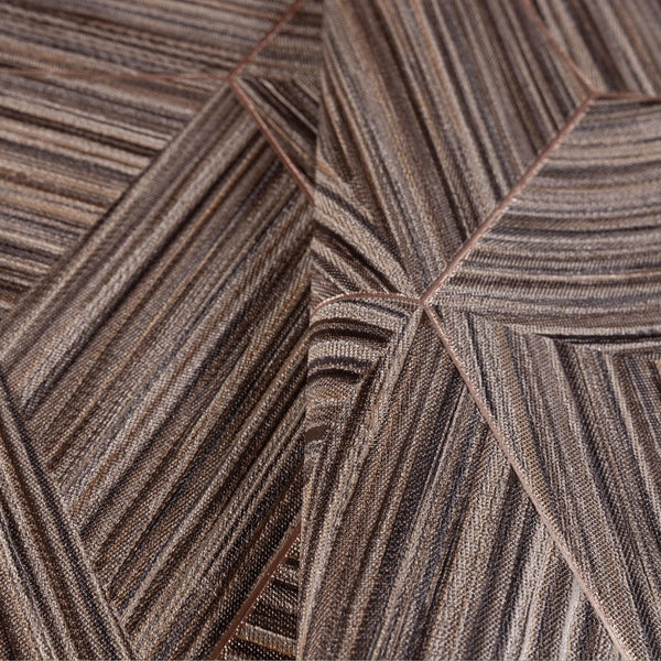 Large Hexagon Embossed Wallpaper, Brown Elegant Geometric Shapes Honeycomb Wallcovering, Large 114 sq ft Roll - Adawall -Houston Wallpaper Store - Walcoverings, Curtains & Wall Panels