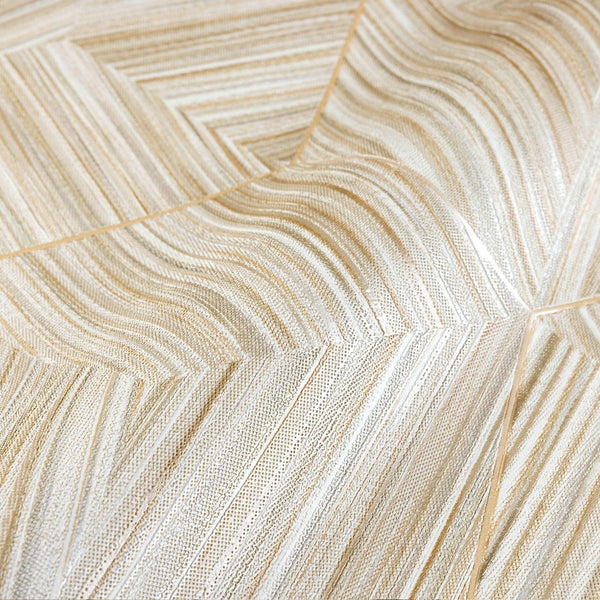 Large Hexagon Embossed Wallpaper, Cream Elegant Geometric Shapes Honeycomb Wallcovering, Large 114 sq ft Roll - Adawall -Houston Wallpaper Store - Walcoverings, Curtains & Wall Panels