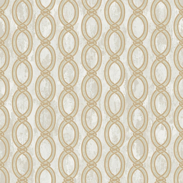 Light Beige Geometric Chain Pattern Wallpaper, Deep Embossed Stylish Sparkling Luxury Design - Adawall -Houston Wallpaper Store - Walcoverings, Curtains & Wall Panels