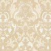 Light Beige, Gold Luxury 3D Damask Wallpaper, Premium Sparkling Velvet Feeling Flocked Wallcovering - Adawall -Houston Wallpaper Store - Walcoverings, Curtains & Wall Panels
