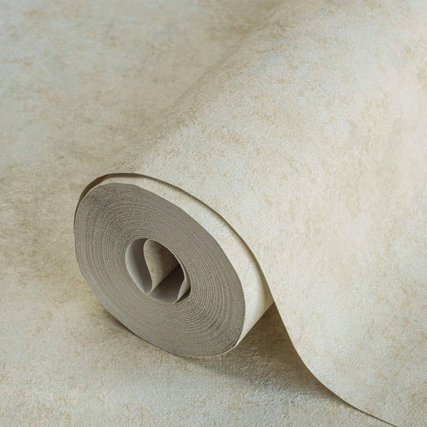 Light Beige Industrial Metallic Rustic Wallpaper, 3D Embossed Modern Worn-Out Style Distressed Weathered - Adawall -Houston Wallpaper Store - Walcoverings, Curtains & Wall Panels