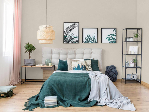 Light Beige Sparkling Plain Color Textured Wallpaper, Modern Look NEutral Colors Glittering Wallcovering - Adawall -Houston Wallpaper Store - Walcoverings, Curtains & Wall Panels