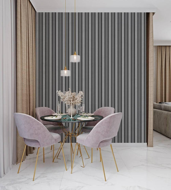 Light Gray Black Wall Panel, PS Wall Home Decoration Panel-Premium Quality - Adawall -Houston Wallpaper Store - Walcoverings, Curtains & Wall Panels