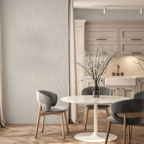 Light Gray Diamond Shapes Wallpaper, Shiny 3D Deep Embossed Lines Stylish Modern Wallcovering - Adawall -Houston Wallpaper Store - Walcoverings, Curtains & Wall Panels