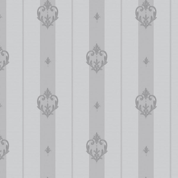 Light Purple Ornate Striped Wallpaper, Deep Embossed Regal Vintage Damask Wallcovering - Adawall -Houston Wallpaper Store - Walcoverings, Curtains & Wall Panels