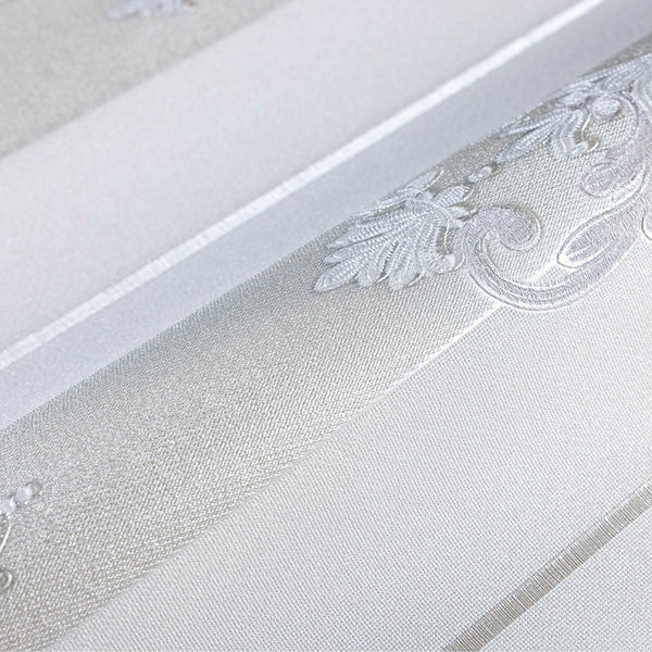 Light Purple Ornate Striped Wallpaper, Deep Embossed Regal Vintage Damask Wallcovering - Adawall -Houston Wallpaper Store - Walcoverings, Curtains & Wall Panels