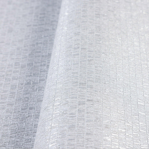Light Silver Shiny Metallic Modern Wallpaper, 3D Deep Embossed Abstract Geometric Patterns Wall Paper - Adawall -Houston Wallpaper Store - Walcoverings, Curtains & Wall Panels
