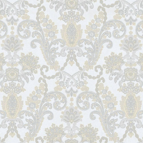 Luxury Deep Embossed Striped Wallpaper, Shiny Light Color Damask 3D Textured Wallcovering, Traditional, Large 114 sq ft Roll, Accent Wall - Adawall -Houston Wallpaper Store - Walcoverings, Curtains & Wall Panels