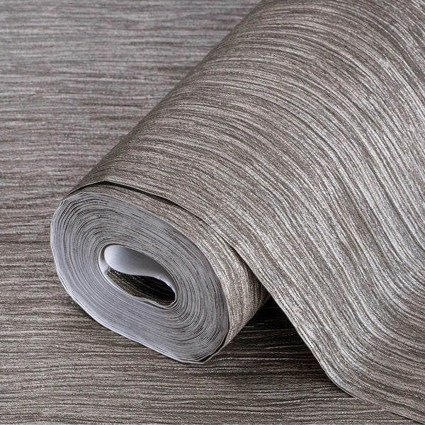 Modern Dark Embossed Wallpaper, Shiny Neutral 3D Linen Textured, Wallcovering, Traditional, Extra Large 114 sq ft Roll, Fabric - Adawall -Houston Wallpaper Store - Walcoverings, Curtains & Wall Panels