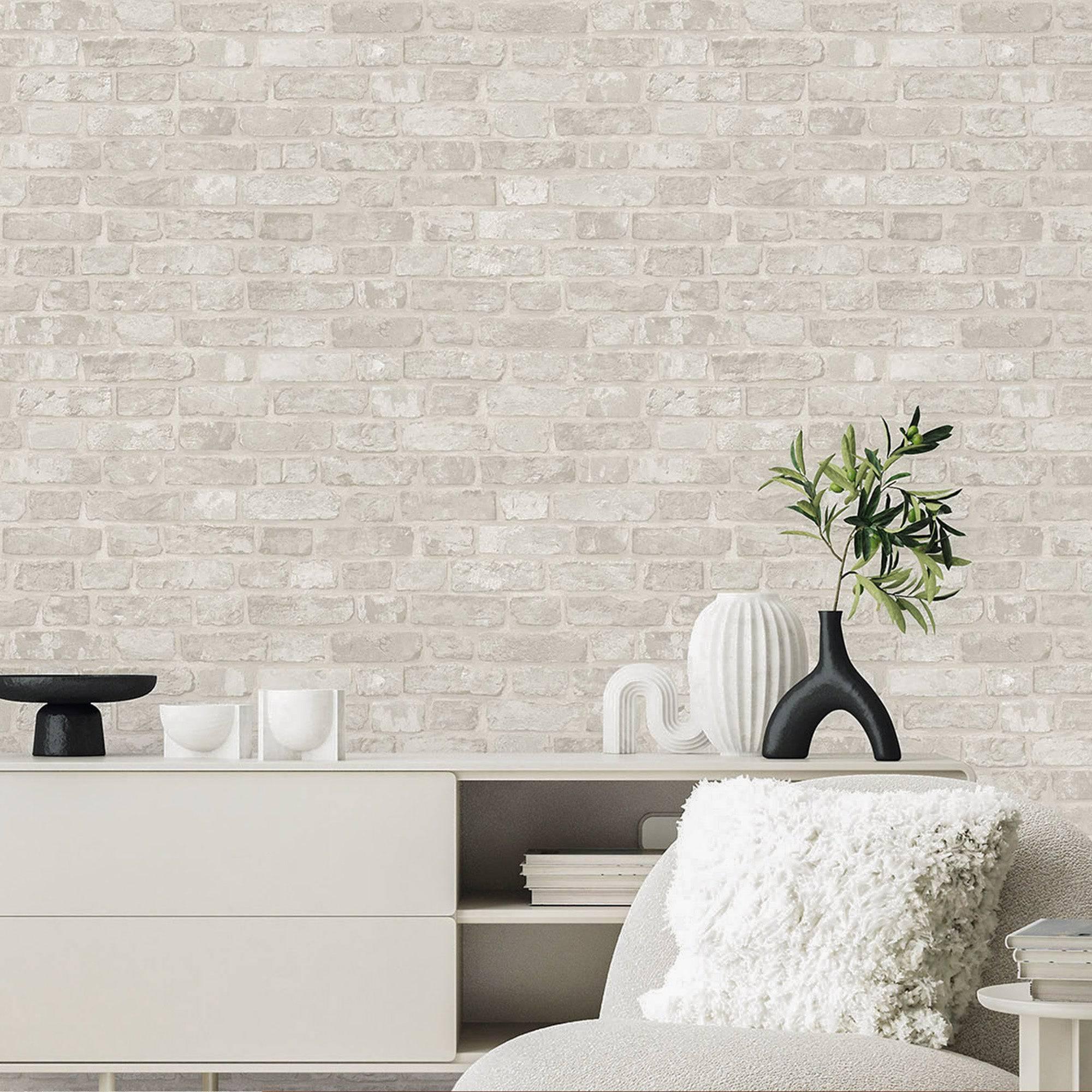 Adawall Wallpaper Store in Houston Modern EmbossedStone Brick Wallpaper ...