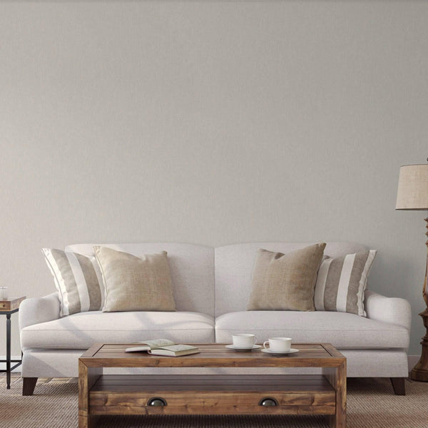 Modern Embossed Wallpaper, Shiny Beige 3D Linen Textured, Wallcovering, Traditional, Extra Large 114 sq ft Roll, Fabric Feel - Adawall -Houston Wallpaper Store - Walcoverings, Curtains & Wall Panels