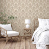 Modern Light Color Damask Wallpaper, Home Wall Decor, Aesthetic Wallpaper, Textured Wallcovering Non-Adhesive and Non-Peel and Stick - Adawall -Houston Wallpaper Store - Walcoverings, Curtains & Wall Panels