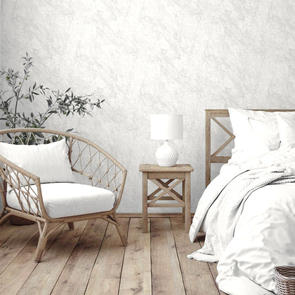 Modern Textured Distressed Wallpaper, Off-White Embossed Industrial Metallic Rustic Wallcovering - Adawall -Houston Wallpaper Store - Walcoverings, Curtains & Wall Panels