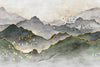 Mountain Scenic Wall Mural, Green Nature Wallpaper, Custom Size Wall Covering, Non-Woven, Non-Pasted, Removable, Washable, Extra Large Bird Art - Adawall -Houston Wallpaper Store - Walcoverings, Curtains & Wall Panels