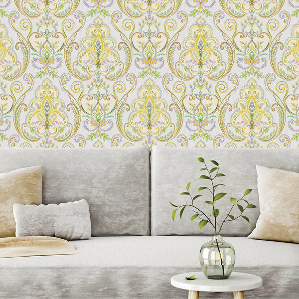 Multi-Color Elegant Damask 3D Embossed Wallpaper,Textured Luxury Wallpaper - Adawall -Houston Wallpaper Store - Walcoverings, Curtains & Wall Panels