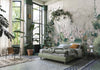 Nature Forest Wall Mural, Green Gray Trees Wallpaper, Botanic Theme Customized Wall Covering, Non-Woven, Non-Adhesive, Removable, Washable, Removable - Adawall -Houston Wallpaper Store - Walcoverings, Curtains & Wall Panels