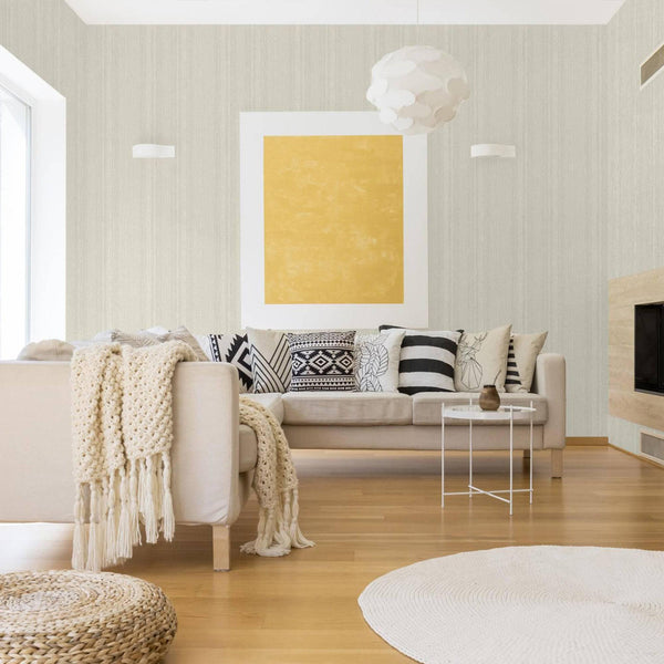 Off White 3D Embossed Modern Wallpaper, Subtle Neutral Colors Light Striped Design Wallcovering - Adawall -Houston Wallpaper Store - Walcoverings, Curtains & Wall Panels