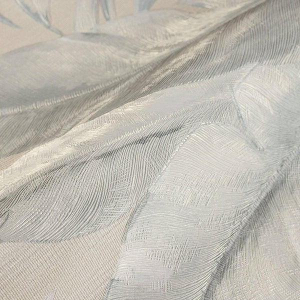 Palm Trees Embossed Wallpaper, Rich Textured Green Leaves Wallcovering, Large 114 sq ft Roll, Washable, Sturdy, Blue Plants Leaves Wallpaper - Adawall -Houston Wallpaper Store - Walcoverings, Curtains & Wall Panels