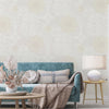 Quilted 3D Embossed Wallpaper, Cream, Flocked Rich Textured Velvet Feel Luxury Wallcovering, Vintage Washed Patchwork Style, Non-Woven - Adawall -Houston Wallpaper Store - Walcoverings, Curtains & Wall Panels