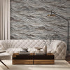 Realistic 3D Embossed Marble Wallpaper, Brown Nature Inspired Modern Stone Marbled Effect Wallcovering - Adawall -Houston Wallpaper Store - Walcoverings, Curtains & Wall Panels