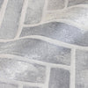 Realistic Embossed Brick Wallpaper, Gray Chevron Pattern Stone Wall Decor, Home Commercial Use Textured Wallcovering - Adawall -Houston Wallpaper Store - Walcoverings, Curtains & Wall Panels