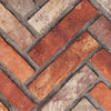 Realistic Embossed Brick Wallpaper, Red, Orange Chevron Pattern Stone Wall Decor, Home Commercial Use Textured Wallcovering - Adawall -Houston Wallpaper Store - Walcoverings, Curtains & Wall Panels
