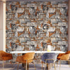 Rusted Metallic Stone Wallpaper, Realistic 3D Embossed Wall Decor, Industrial Aesthetic Wallcovering - Adawall -Houston Wallpaper Store - Walcoverings, Curtains & Wall Panels
