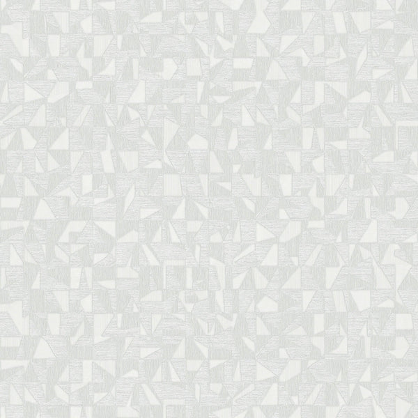 Shimmering Geometric Shapes Wallpaper, Cream Deep Embossed Asymmetrical Design Wallcovering - Adawall -Houston Wallpaper Store - Walcoverings, Curtains & Wall Panels