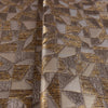 Shimmering Geometric Shapes Wallpaper, Dark Brown, Gold Deep Embossed Asymmetrical Design Wallcovering - Adawall -Houston Wallpaper Store - Walcoverings, Curtains & Wall Panels