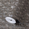 Shimmering Geometric Shapes Wallpaper, Tan, Gray Deep Embossed Asymmetrical Design Wallcovering - Adawall -Houston Wallpaper Store - Walcoverings, Curtains & Wall Panels