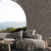 Shimmering Geometric Shapes Wallpaper, Tan, Gray Deep Embossed Asymmetrical Design Wallcovering - Adawall -Houston Wallpaper Store - Walcoverings, Curtains & Wall Panels