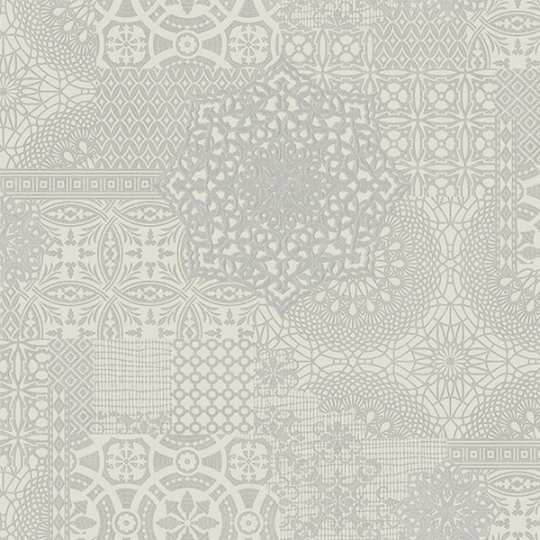Silver Damask Quilted 3D Embossed wallpaper, Flocked Rich Textured Velvet Feel Luxury Wallcovering - Adawall -Houston Wallpaper Store - Walcoverings, Curtains & Wall Panels