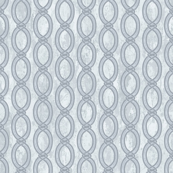Silver Geometric Chain Pattern Wallpaper, Deep Embossed Stylish Sparkling Luxury Design - Adawall -Houston Wallpaper Store - Walcoverings, Curtains & Wall Panels