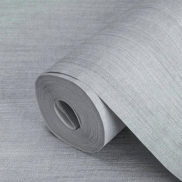 Silver Modern Stripped Pattern Wallpaper, Embossed 3D Textured Neutral Colors Abstract Wallcovering - Adawall -Houston Wallpaper Store - Walcoverings, Curtains & Wall Panels