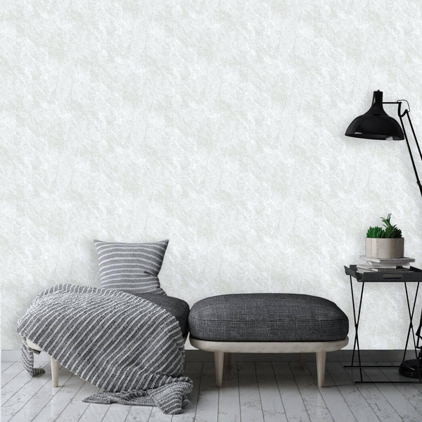 Silver Modern Textured Distressed Wallpaper, Embossed Industrial Metallic Rustic Wallcovering - Adawall -Houston Wallpaper Store - Walcoverings, Curtains & Wall Panels