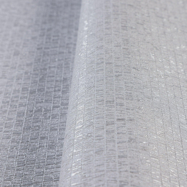 Silver Shiny Metallic Modern Wallpaper, 3D Deep Embossed Abstract Geometric Patterns Wall Paper - Adawall -Houston Wallpaper Store - Walcoverings, Curtains & Wall Panels