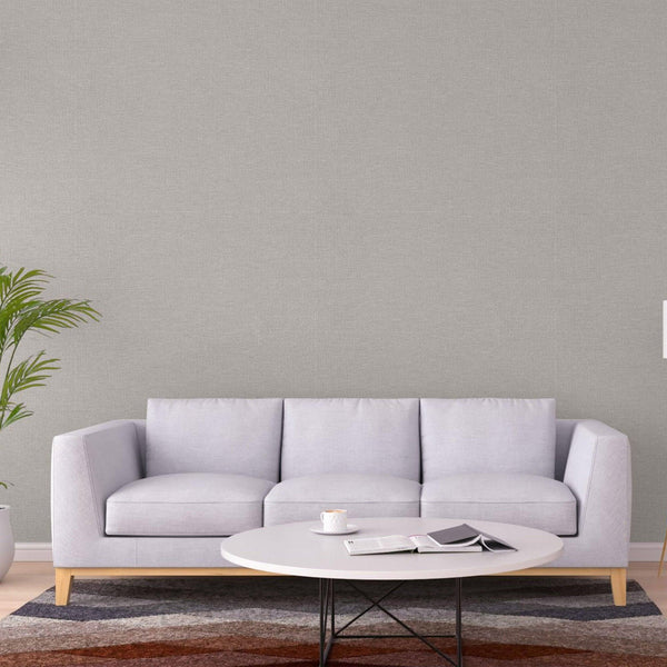 Solid Color Linen Textured Wallpaper, Light Gray Modern Neutral Colors Non-Pasted Wallcovering - Adawall -Houston Wallpaper Store - Walcoverings, Curtains & Wall Panels