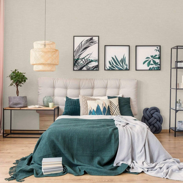 Stylish Fabric Textured Wallpaper, Off White Modern Linen Style Abstract Minimalist Non-Pasted Wall Paper, Wallcovering - Adawall -Houston Wallpaper Store - Walcoverings, Curtains & Wall Panels