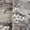 Stylish Floral Wallpaper, Gray, Brown Embossed Flocked Botanical Blossom Pattern, Bloom Design, Trendy Wall Accent Decoration - Adawall -Houston Wallpaper Store - Walcoverings, Curtains & Wall Panels