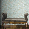 Stylish Paisley Wallpaper, Textured Wallcovering, Large 114 sq ft Roll, Washable, Home Wall Decor, Accent Wall Paper, Washable, Blue Brown - Adawall -Houston Wallpaper Store - Walcoverings, Curtains & Wall Panels