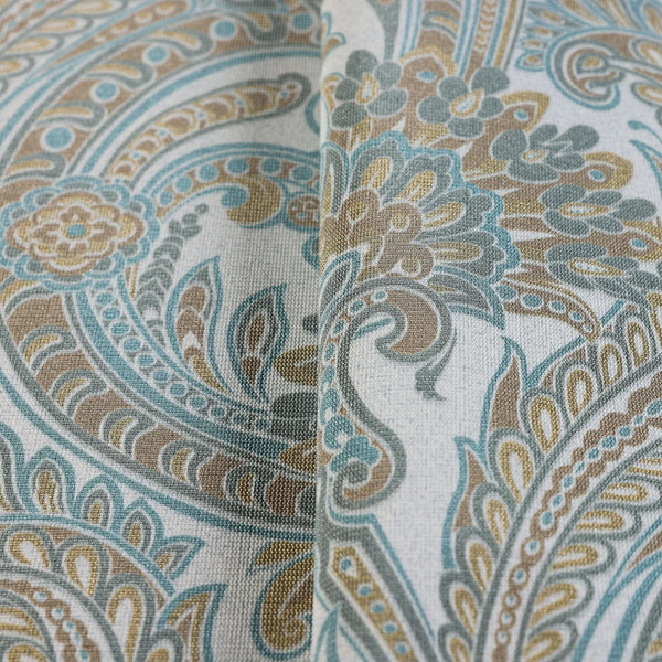 Stylish Paisley Wallpaper, Textured Wallcovering, Large 114 sq ft Roll, Washable, Home Wall Decor, Accent Wall Paper, Washable, Blue Brown - Adawall -Houston Wallpaper Store - Walcoverings, Curtains & Wall Panels