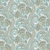 Stylish Paisley Wallpaper, Textured Wallcovering, Large 114 sq ft Roll, Washable, Home Wall Decor, Accent Wall Paper, Washable, Blue Brown - Adawall -Houston Wallpaper Store - Walcoverings, Curtains & Wall Panels