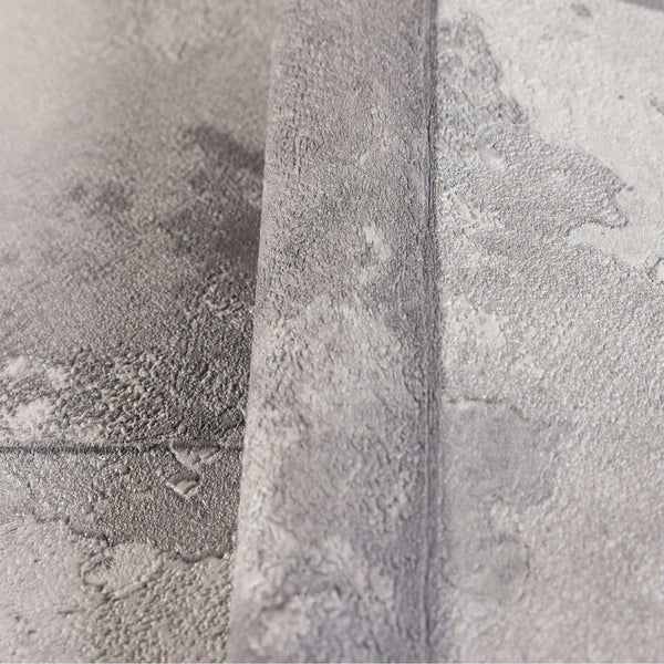 Stylish Rusted Gray Stone Metallic Wallpaper, Realistic 3D Embossed Industrial Wall Decor, Aesthetic Wallcovering - Adawall -Houston Wallpaper Store - Walcoverings, Curtains & Wall Panels