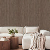 Stylish Thin Stripes Wallpaper, Brown 3D Deep Embossed Wallcovering for Interior Design Ideas, Modern Striped Large 114 sq ft Roll - Adawall -Houston Wallpaper Store - Walcoverings, Curtains & Wall Panels