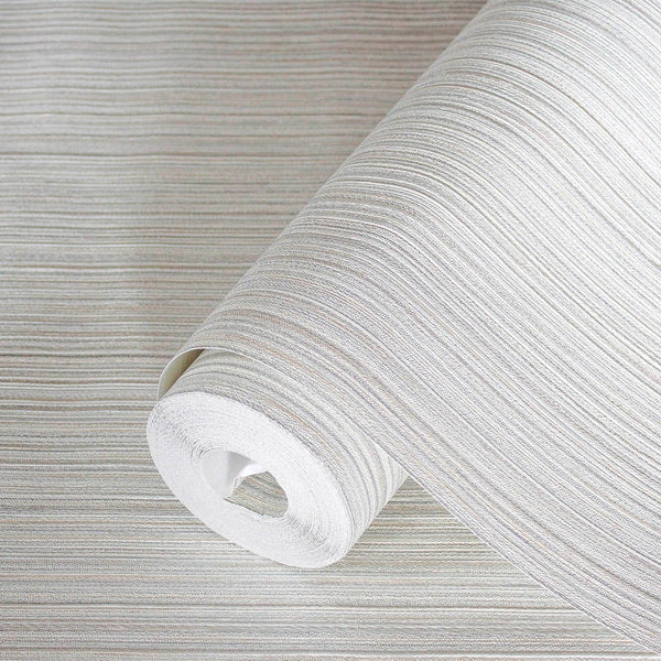 Stylish Thin Stripes Wallpaper, Gray 3D Deep Embossed Wallcovering for Interior Design Ideas, Modern Striped Large 114 sq ft Roll - Adawall -Houston Wallpaper Store - Walcoverings, Curtains & Wall Panels
