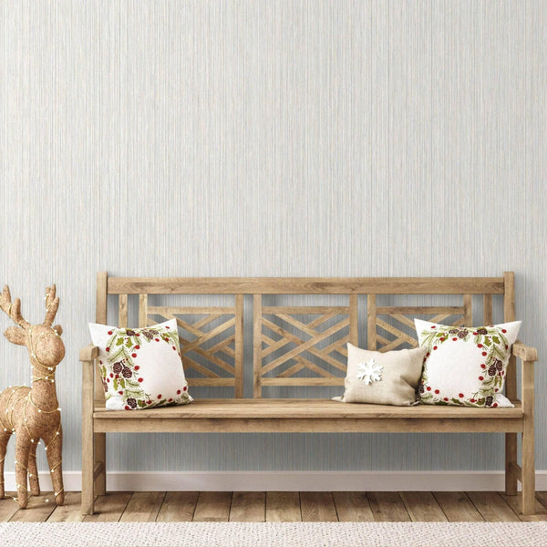 Stylish Thin Stripes Wallpaper, Gray 3D Deep Embossed Wallcovering for Interior Design Ideas, Modern Striped Large 114 sq ft Roll - Adawall -Houston Wallpaper Store - Walcoverings, Curtains & Wall Panels