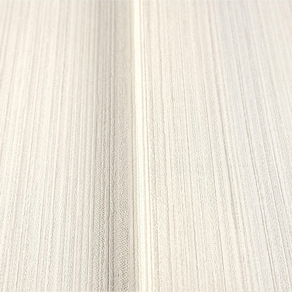 Stylish Thin Stripes Wallpaper, White 3D Deep Embossed Wallcovering for Interior Design Ideas, Modern Striped Large 114 sq ft Roll - Adawall -Houston Wallpaper Store - Walcoverings, Curtains & Wall Panels