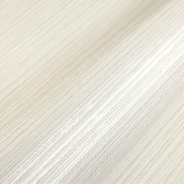 Stylish Thin Stripes Wallpaper, White 3D Deep Embossed Wallcovering for Interior Design Ideas, Modern Striped Large 114 sq ft Roll - Adawall -Houston Wallpaper Store - Walcoverings, Curtains & Wall Panels