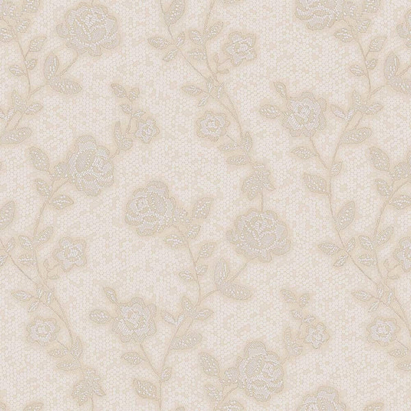 Super Durable Light Gray Flowered Embossed Wallpaper,Home Wall Decor, Aesthetic Wallpaper,Textured Wallcovering Non-Adhesive- 41.7”W X 393”H - Adawall -Houston Wallpaper Store - Walcoverings, Curtains & Wall Panels